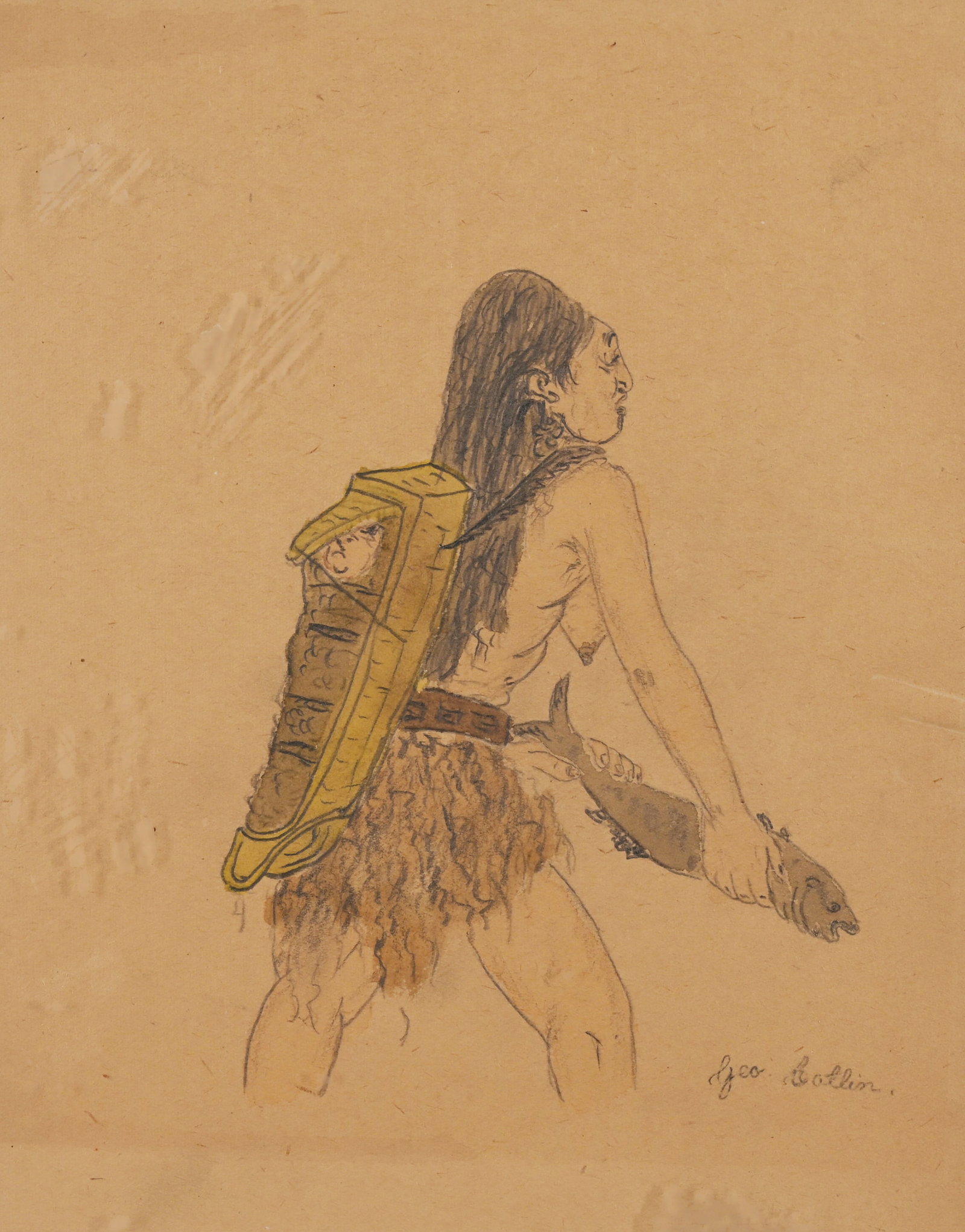 George Catlin (1796 - 1872) "Flathead Indian" (1 of 8)