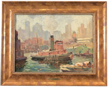 Herman Wick (American, 20th C.) "New York"