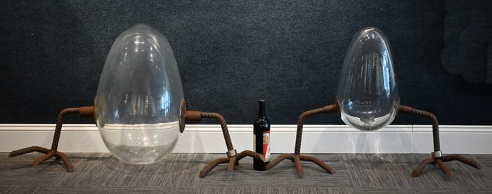 Koen Vanmechelen 'The Walking Egg' Sculptures