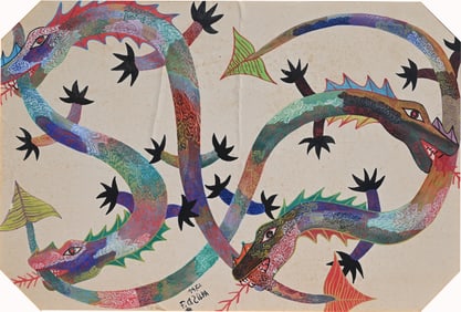 Francisco Da Silva (1910 - 1985) Gouache