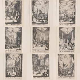 (9) Jacques Callot (1592 - 1635) Etchings