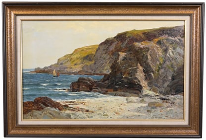 Richard Wane (British, 1852 - 1904) "Rocky Coast"