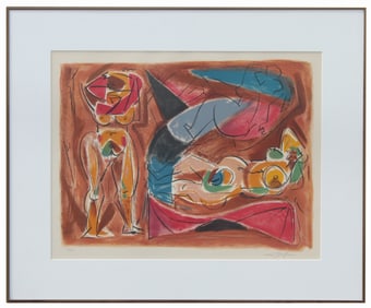 Andre Masson (France, 1896 - 1987) "Three Nudes"