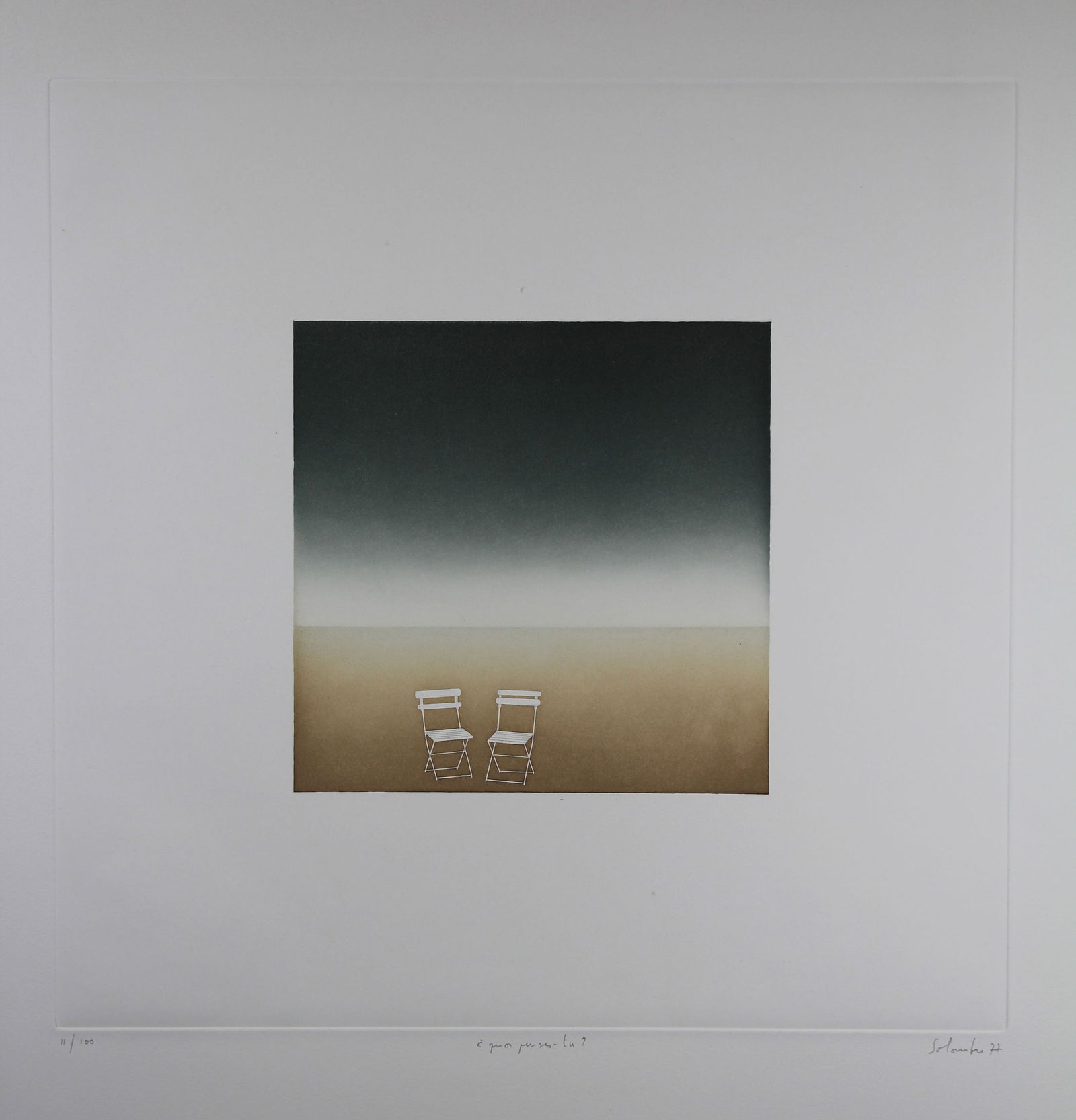 Jean Solombre (1948 - 2005) Etching (11/100) (1 of 2)