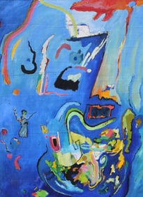 Thomas Koether (NY, FL b. 1940) "Ibiza Night 2"