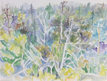Yolanda Fusco (1920 - 2009) Watercolor