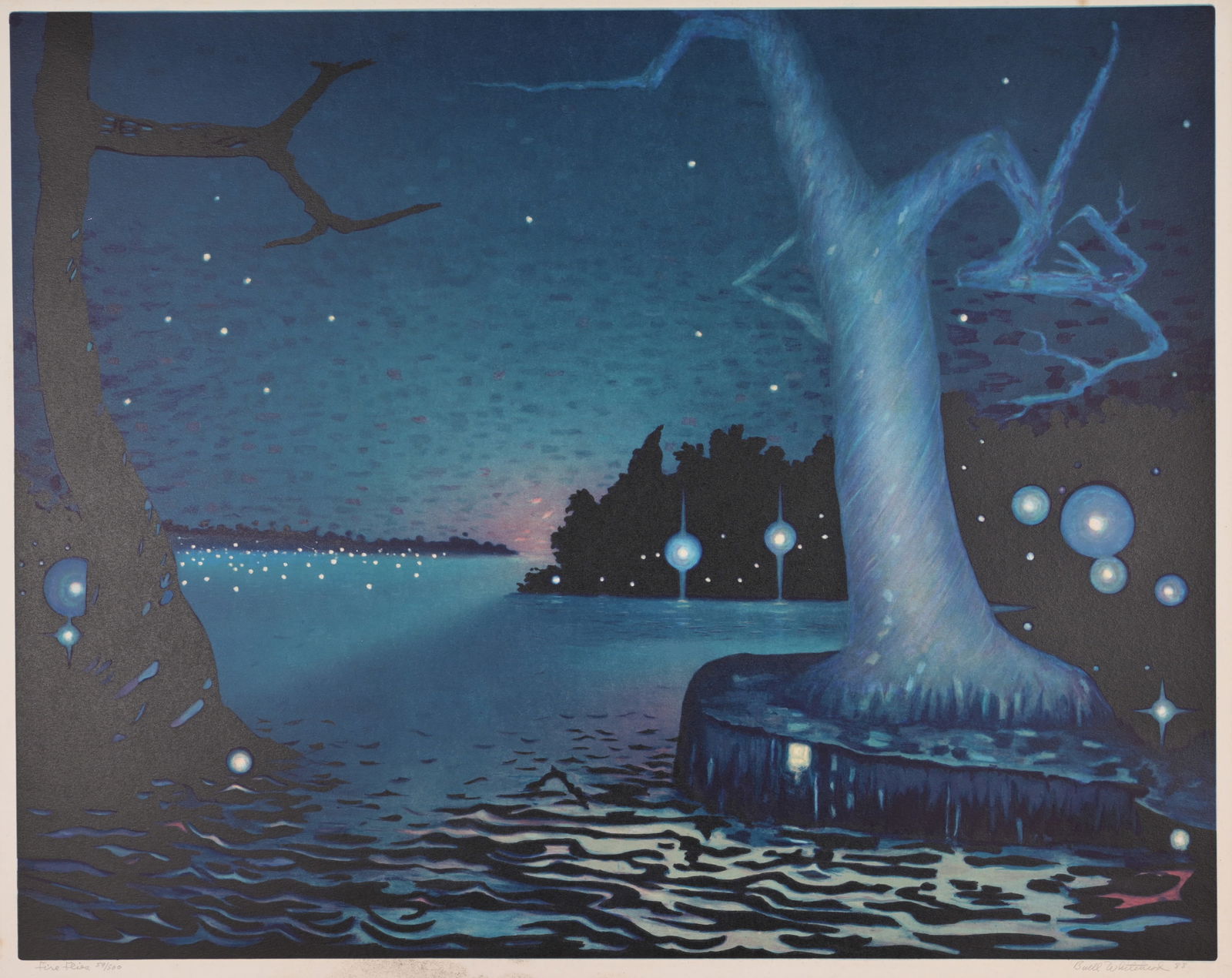 Buell Whitehead  (1919 - 1993) "Fireflies" (1 of 6)