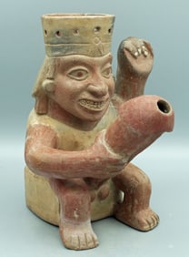 large Pre-Columbian type figural vessel from Peru