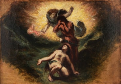 Circle of Eugene Delacroix "The Expulsion"