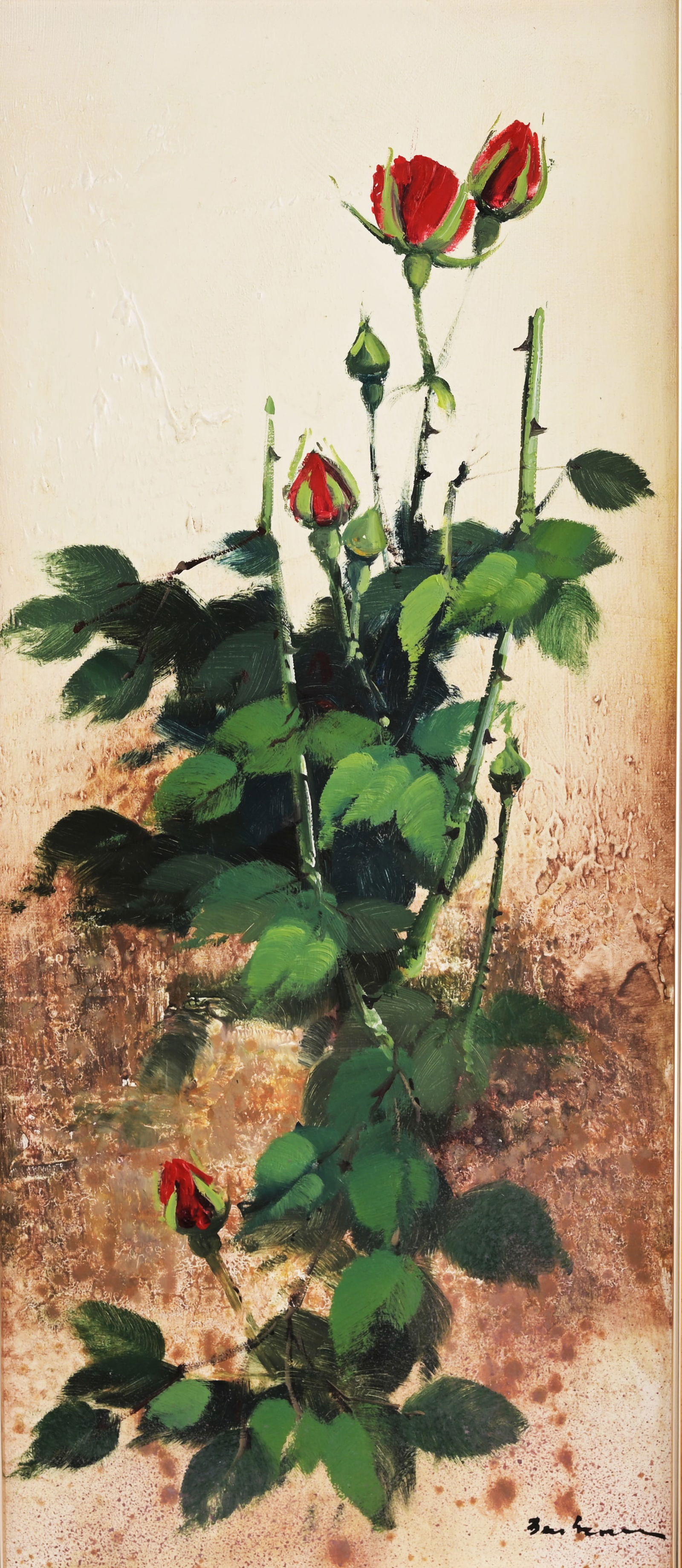 Jose Barbera (Spanish, 1945 - 2005) "Red Roses" (1 of 7)