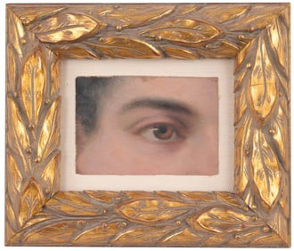 19th C. "Lover's Eye", Framed