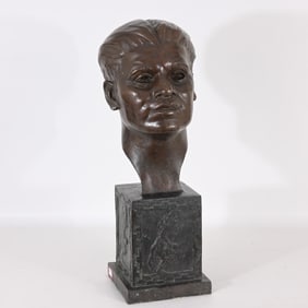 Ruth W Brooks (1909 - 1981) Bronze Bust