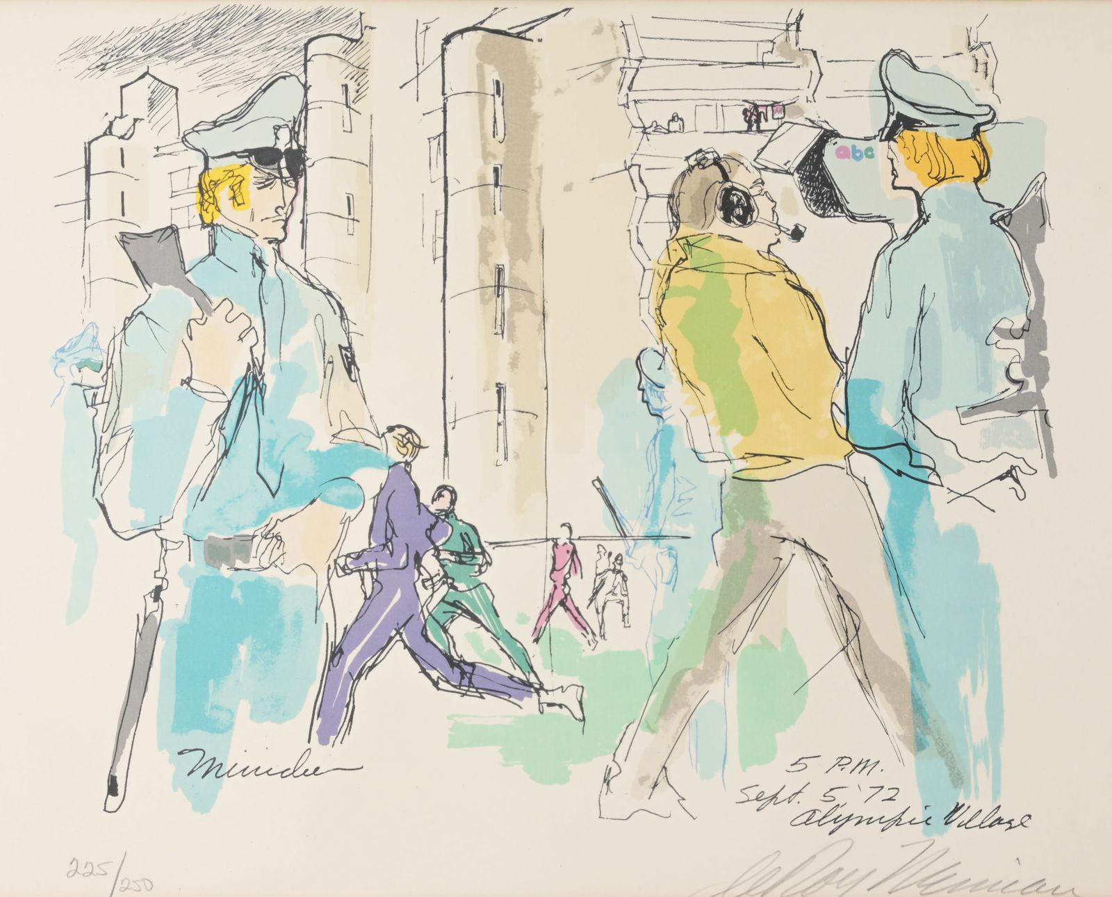 Leroy Neiman, "Olympic Village" Serigraph (1 of 8)
