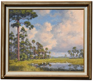 Albert Backus (1906 - 1990) "Back Country Slough"