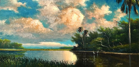 Sam Newton (b. 1948) 24 x 48 Highwaymen