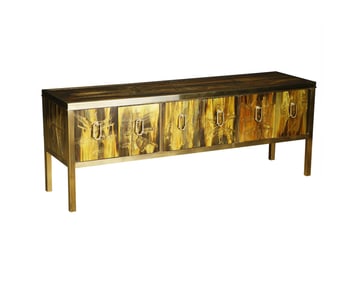 Bernhard Rohne - Acid Etched Brass Credenza
