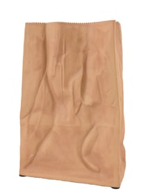 20 in. XXL Tapio Wirkkala Paper Bag Porcelain Vase