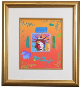 Peter Max "Liberty Head II Collage"