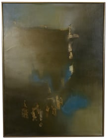 E Jansen '66 Mid Century Abstract Painting