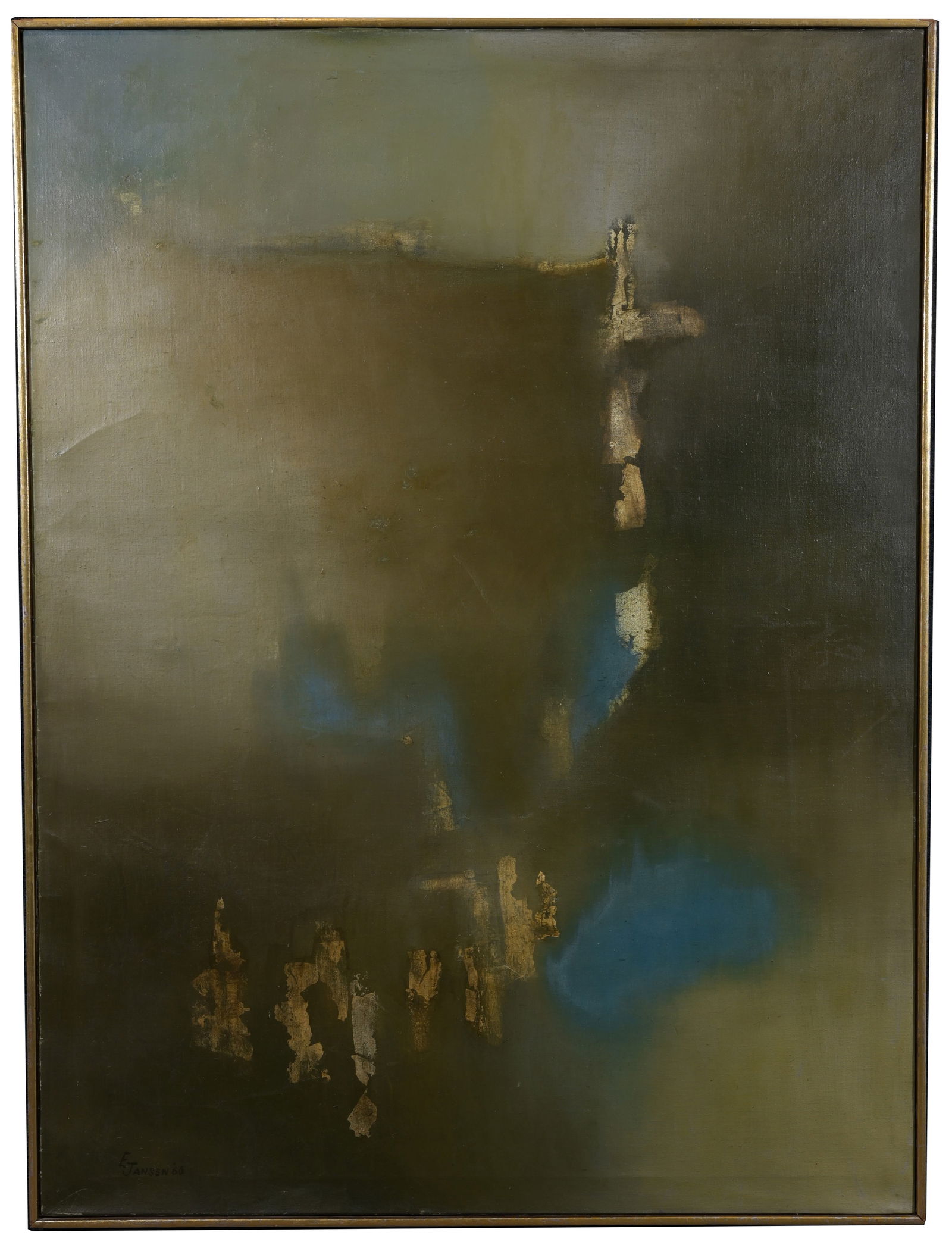 E Jansen '66 Mid Century Abstract Painting (1 of 4)