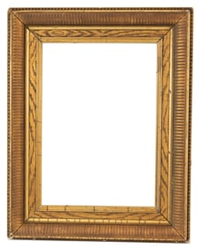 19th C. Gilt/Wood Fluted Cove Frame
