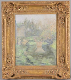 Edmund W Greacen (1877 - 1949) "Bridge at Giverny"
