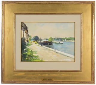 Albert Lebourg (1849 - 1928) "La Seine a Paris"