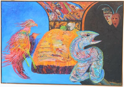 Thomas Koether (NY, FL b. 1940) "Nuptial Dream"