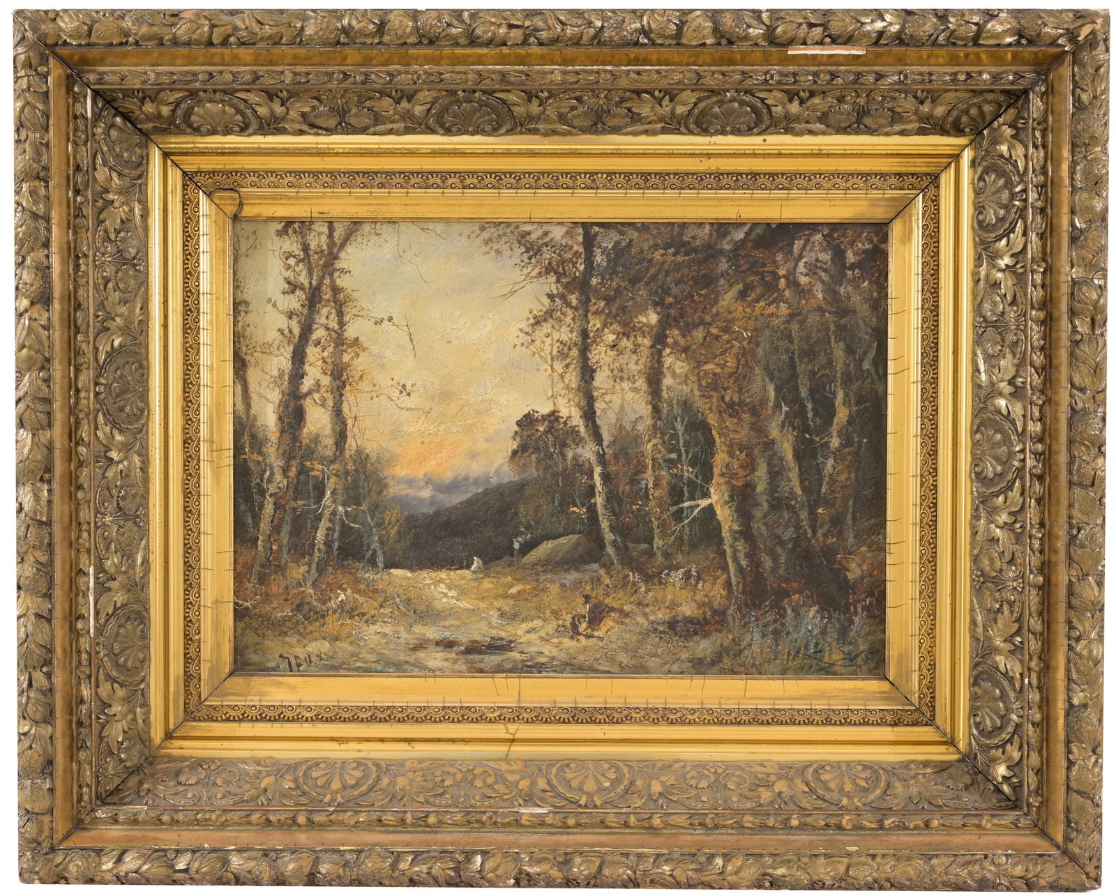 19th C. European School Landscape.  Signed (1 of 5)