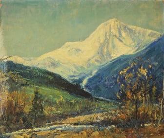 American School, Mountain River Landscape