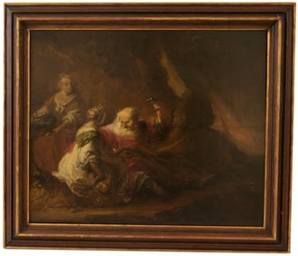 Matthias Scheits (1640 - 1700) Lot & His Daughters