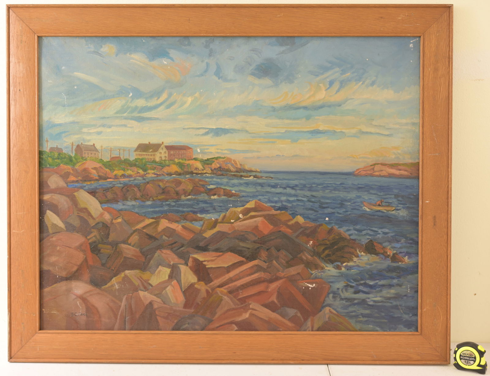 Berthe Couch Koch (American, 1892 - 1975): Berthe Couch Koch (American, 1892 - 1975) "Straitsmouth" Rockport Massachusetts Oil on Canvas. Signed lower left. Sight Size: 28 x 36.5 in. Overall Framed Size: 34 x 42 in. A student of Ohio State Uni