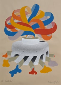 Werner Pfeiffer - "Bubble Box" Color Lithograph