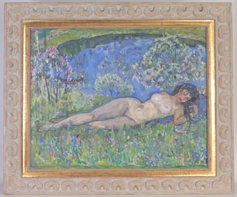 Ivan Kirilov (Russian, B. 1933) "By the Shore"