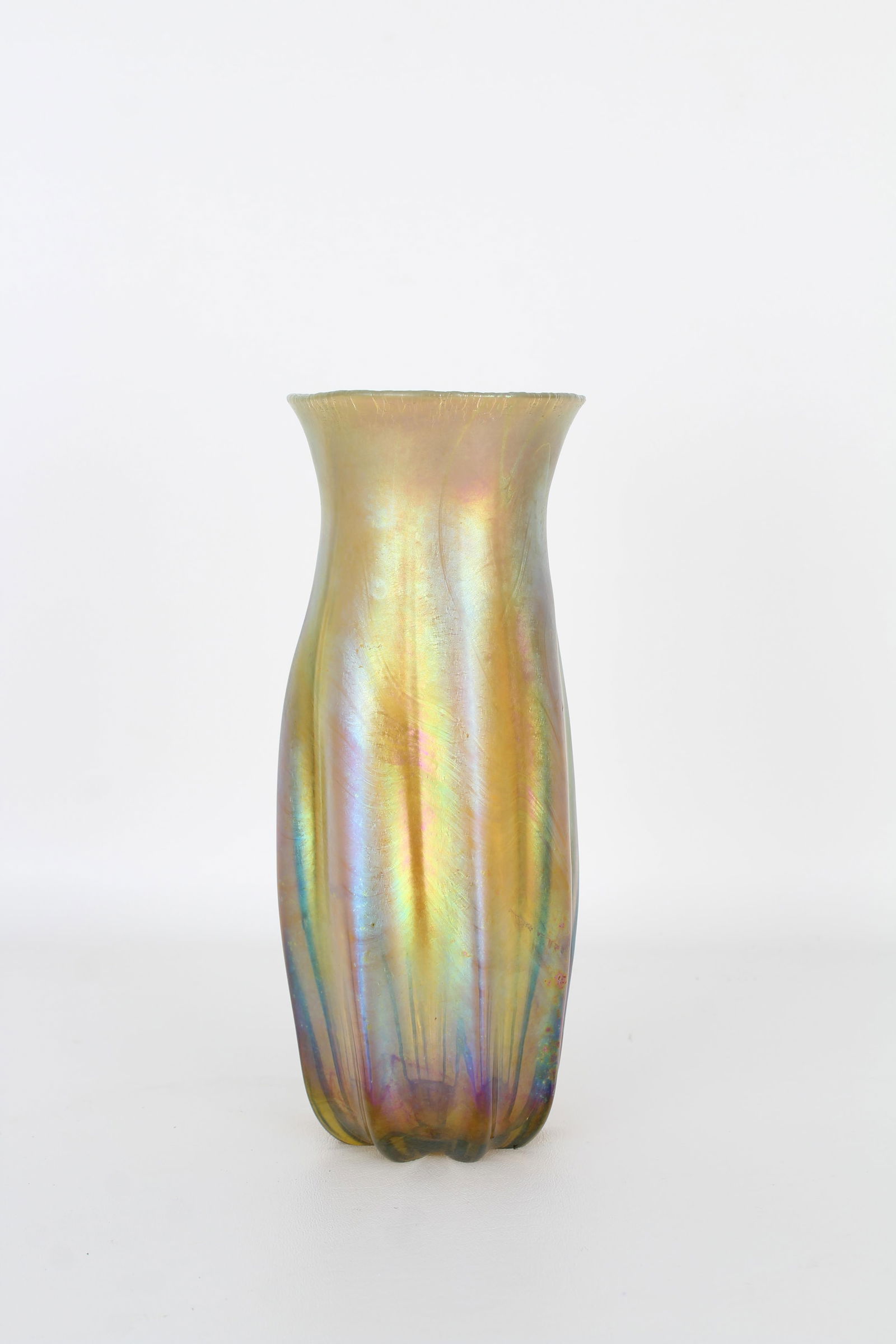 Tiffany Favrile Style Glass Vase (1 of 2)