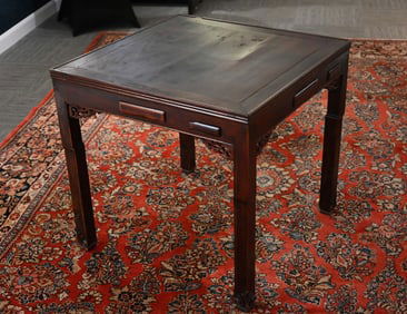 Antique Chinese Rosewood Mahjong Table