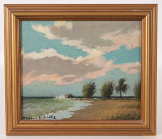 Benson Moore (1882 - 1974) Beach at Ft Lauderdale