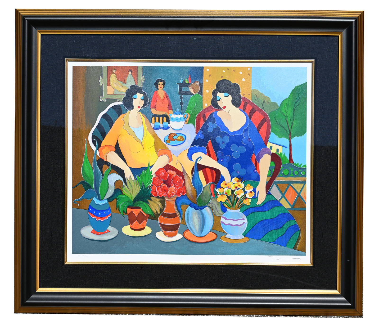 Itzchak Tarkay - "Patio Luncheon II" (1 of 5)