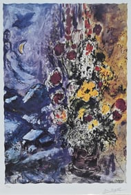 Marc Chagall - "Bouquet de fleur"