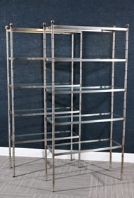 Pair, 1970's Maison Jansen Style Etageres