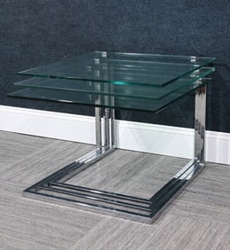 Set of (3) 1970's Ronald Schmitt Nesting Tables