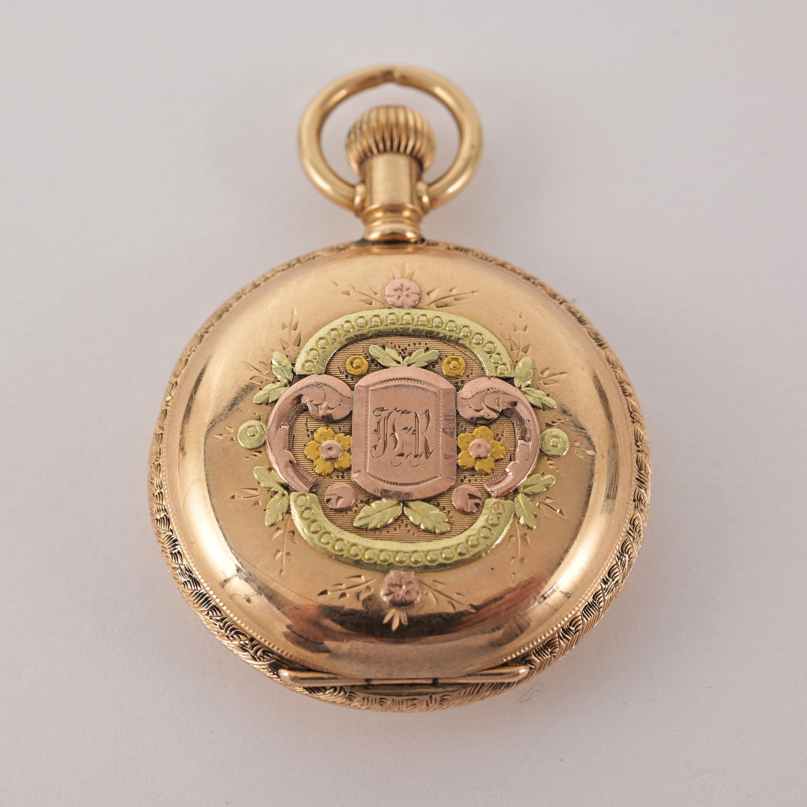 Antique 14K American Waltham Pocket Watch: Antique 14K American Waltham Pocket Watch Engraved "George to Lucy - June 7th 1893" inside case. Hallmarked "ROY Warranted 14K U.S. Assay" Serial Number 5732381 Case Dimensions: 1 3/8 in. Overall Weig