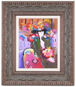 Peter Max - "Brown Lady Ver. VI" - Acrylic