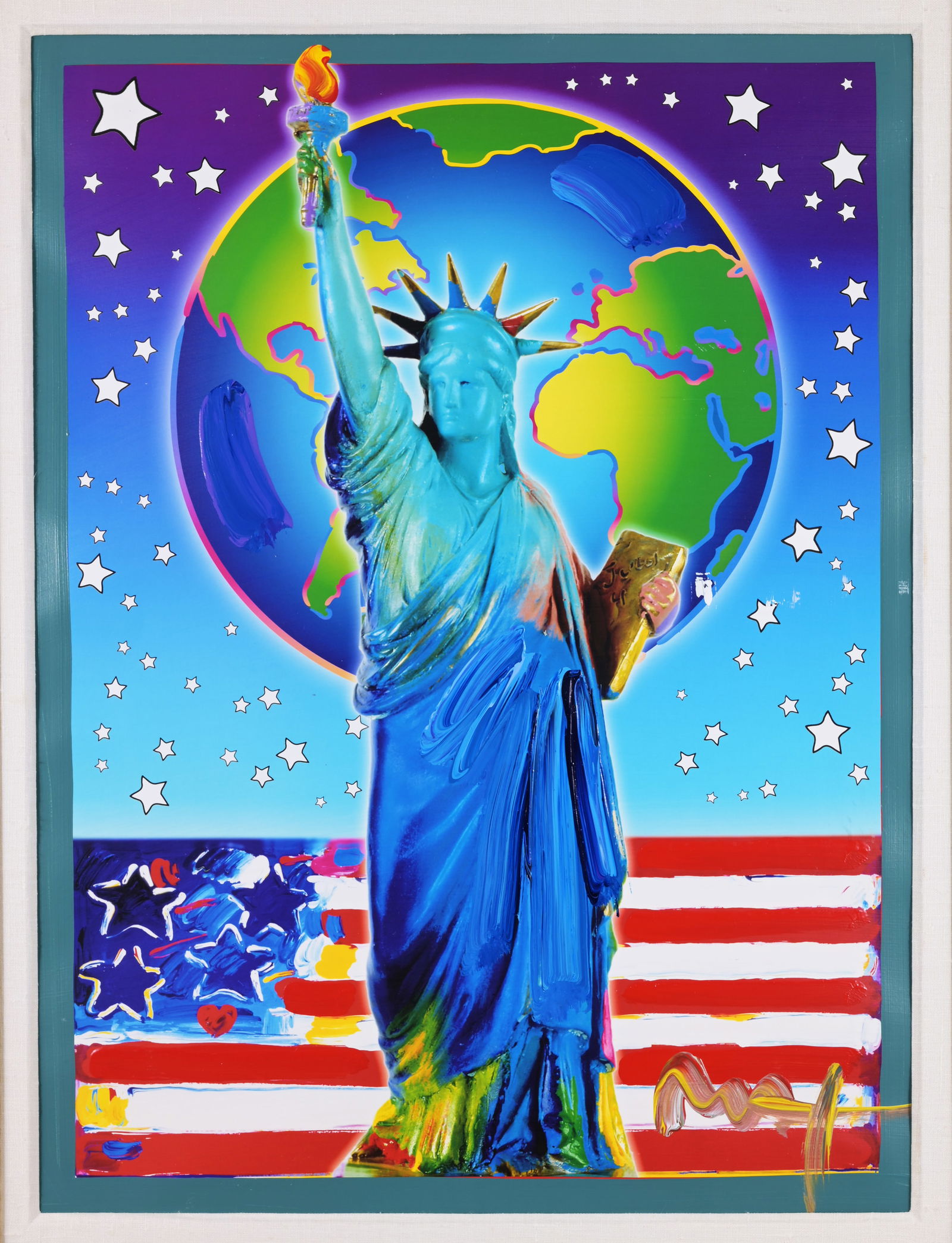 Peter Max - "Peace on Earth II" - Mixed Media (1 of 6)