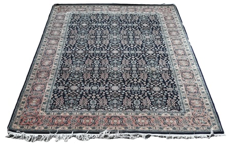 Blue Kashmir Keshan Rug - 6' x 9'