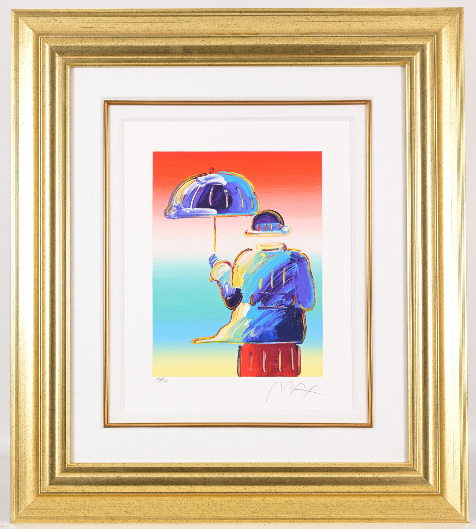 Peter Max - "Umbrella Man" - Serigraph (1 of 4)
