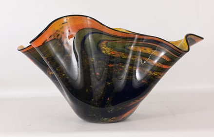 Ioan Nemtoi - Art Glass Handkerchief Vase