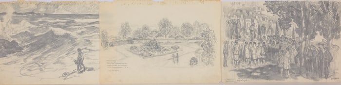 (3) Francis Luis Mora (American, 1874 - 1940)