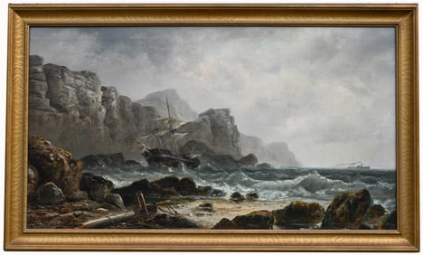 Signed, 19th C. "On the Welsh Coast"