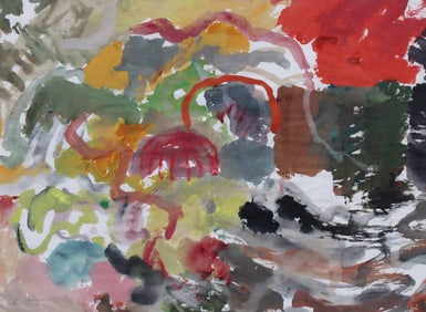 Thomas Koether (NY, FL b. 1940) "The Red Rock"